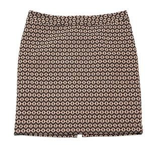 Worthington Diamond Pattern Knee Length Skirt Size 8